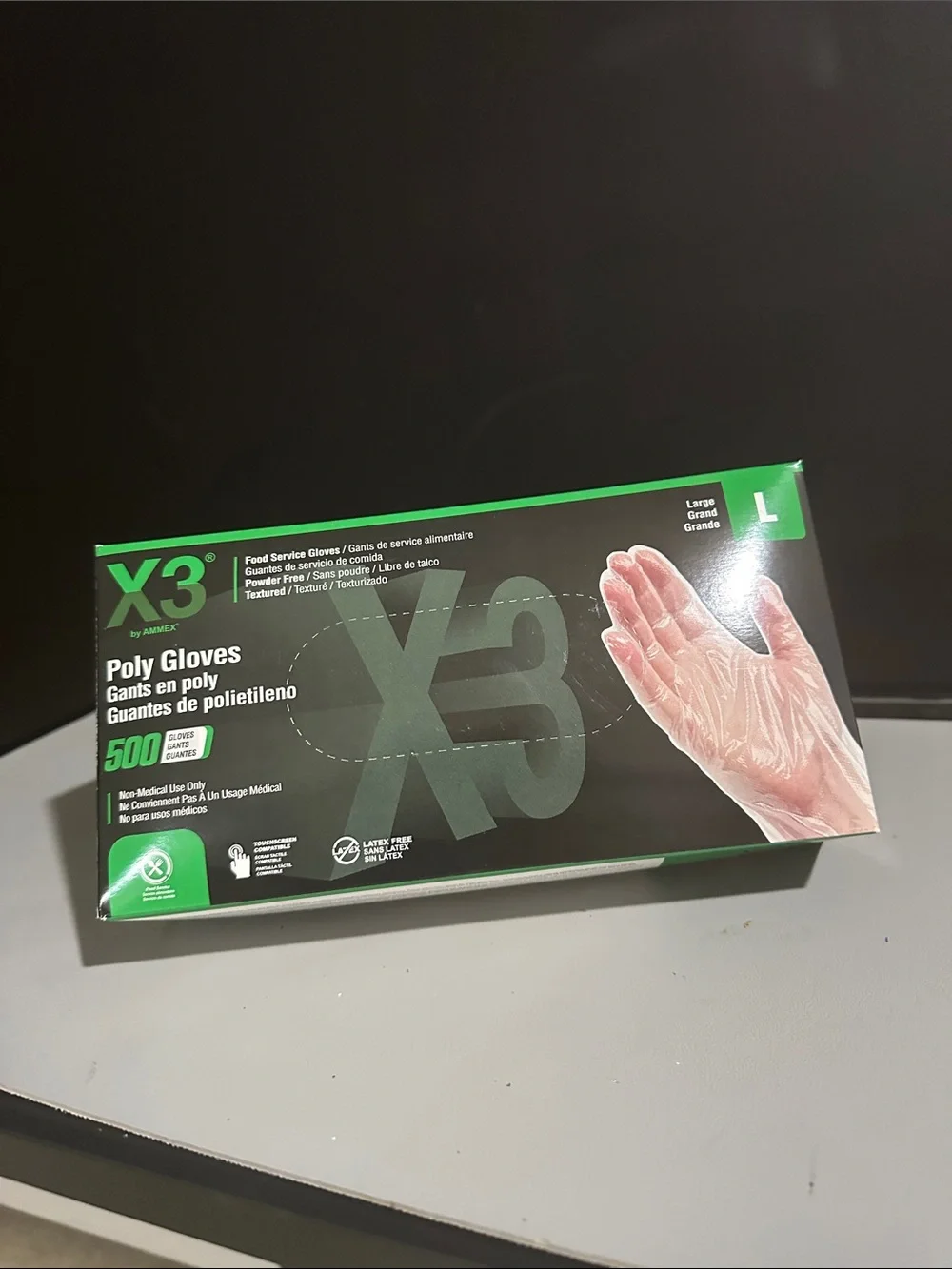 Poly Gloves - Large Clear (500 Pack)